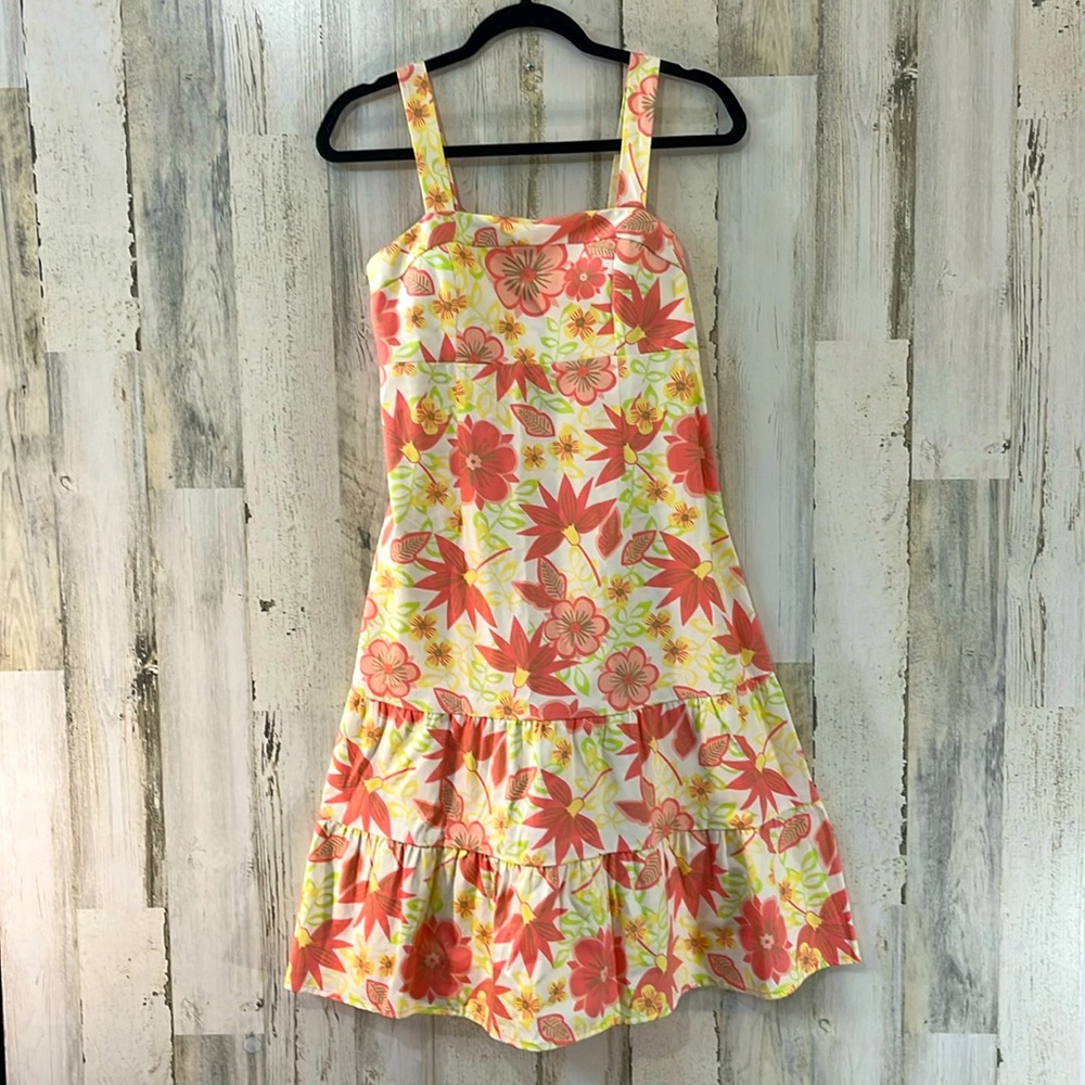 Bay Studio Floral Midi Dress - Pink and Yellow